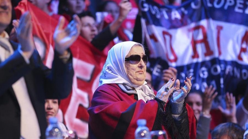 Hebe de Bonafini, el 12 de agosto de 2022 en Buenos Aires.