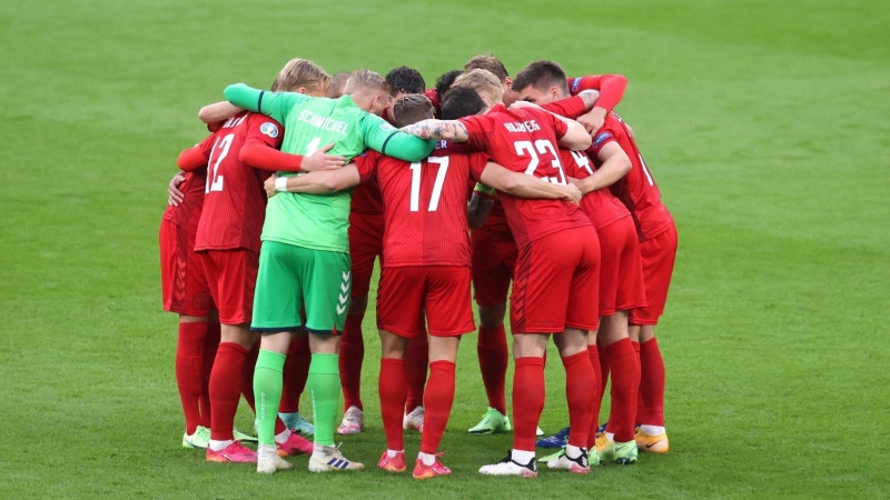 La selección de Inglaterra durante la semifinal de la Eurocopa 2020- 07/07/2021