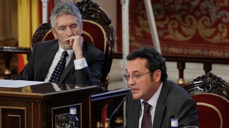 El Fiscal General del Estado, Álvaro Garcia Ortiz, interviene durante el VIII Congreso del Observatorio contra la Violencia Doméstica y de Género, en el Senado, a 17 de noviembre de 2022, en Madrid (España).