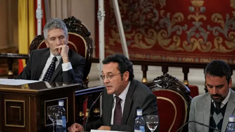 El Fiscal General del Estado, Álvaro Garcia Ortiz, interviene durante el VIII Congreso del Observatorio contra la Violencia Doméstica y de Género, en el Senado, a 17 de noviembre de 2022, en Madrid (España).