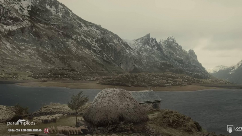 Un paisaje de montaña espectacular, escenario del anuncio de la Lotería de Navidad 2022.