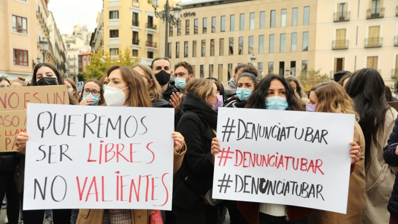 Manifestación contra la sumisión química en Madrid (España)- 20/11/2021