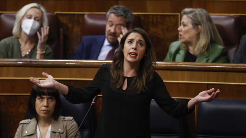 Irene Montero ha acusado al PP en el Congreso de promover la cultura de la violación.