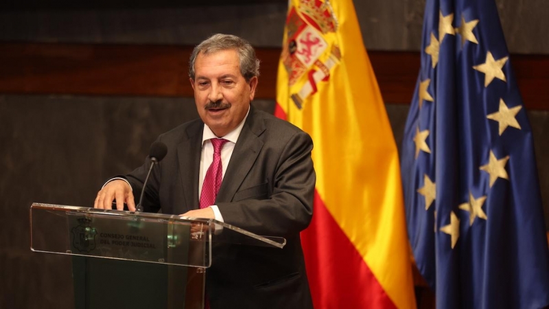 El presidente del Consejo General del Poder Judicial y vocal, Rafael Mozo, interviene durante los premios del Observatorio contra la Violencia Doméstica y de Género, en el Consejo General del Poder Judicial (CGPJ), a 29 de noviembre de 2022, en Madrid.