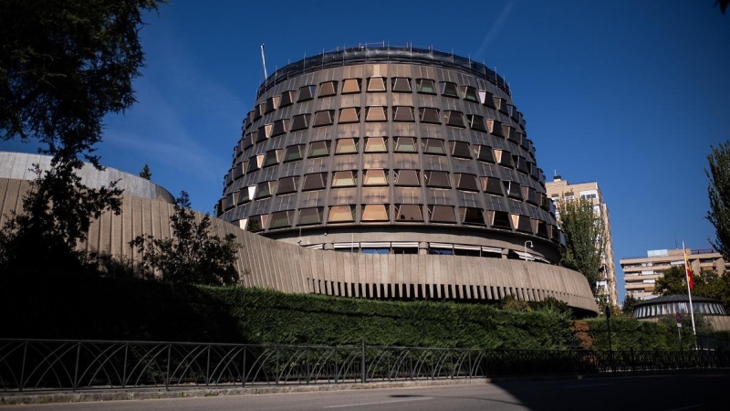 Fachada del Tribunal Constitucional, a 15 de octubre de 2021.