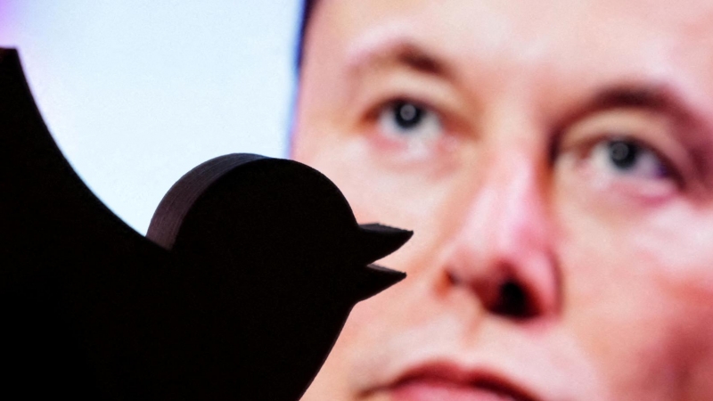 Imagen del logo de Twitter y Elon Musk - 16/12/2022
