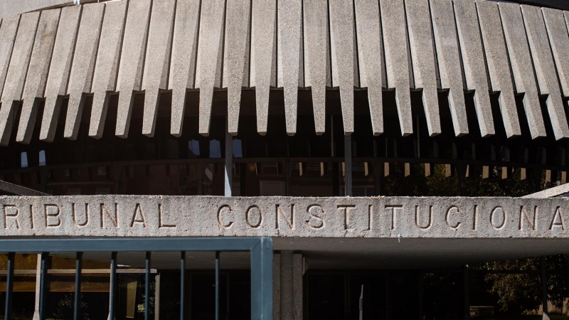 Fachada del Tribunal Constitucional, a 15 de octubre de 2021.