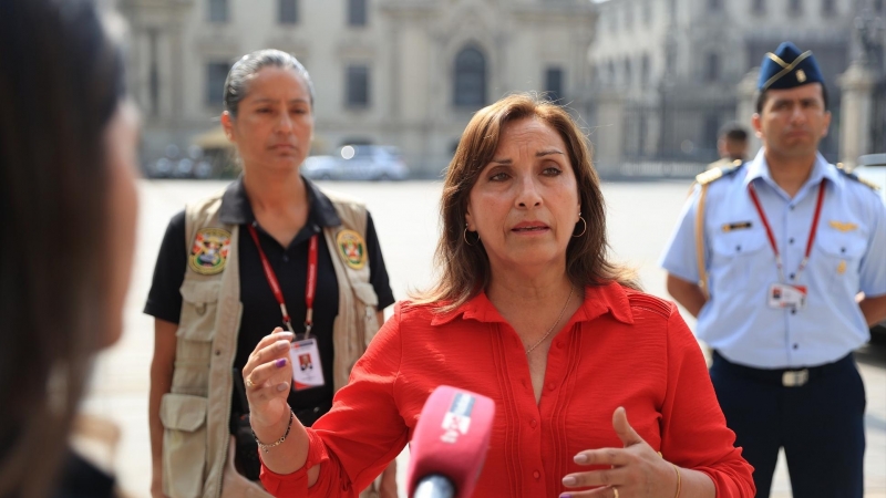 La presidenta peruana, Dina Boluarte.