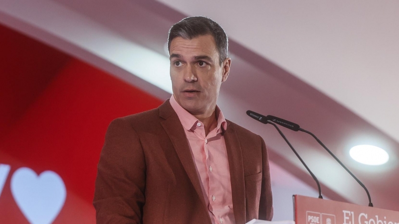 El presidente del Gobierno de España y secretario general del PSOE, Pedro Sánchez,