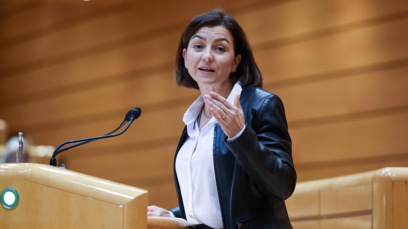 La senadora de PSC, Eva María Granados, interviene durante el debate de los Presupuestos Generales del Estado (PGE) en el Senado, a 12 de diciembre de 2022, en Madrid (España).