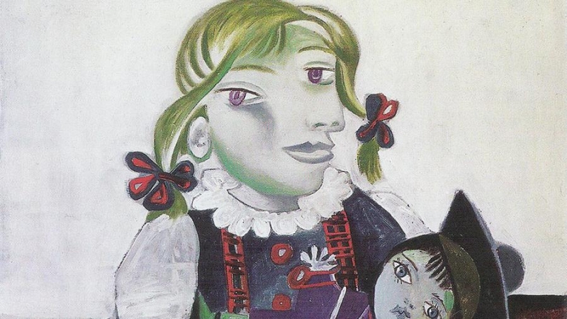 Maya Ruiz-Picasso fue la modelo del cuadro de su padre 'Maya con muñeca'.