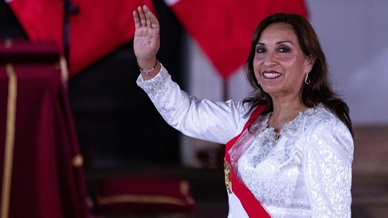 Dina Boluarte, elegida presidenta de Perú tras la caída de Pedro Castillo.