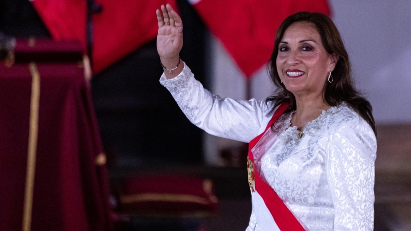 Dina Boluarte, elegida presidenta de Perú tras la caída de Pedro Castillo.