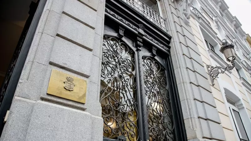 Entrada al Consejo General del Poder Judicial (CGPJ), en el edificio del Tribunal Supremo, en Madrid. E.P./Carlos Luján