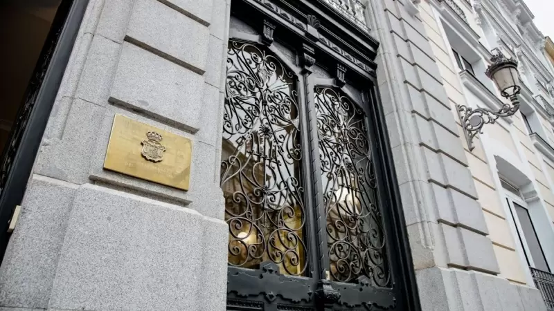 Entrada al Consejo General del Poder Judicial (CGPJ), en el edificio del Tribunal Supremo, en Madrid. E.P./Carlos Luján