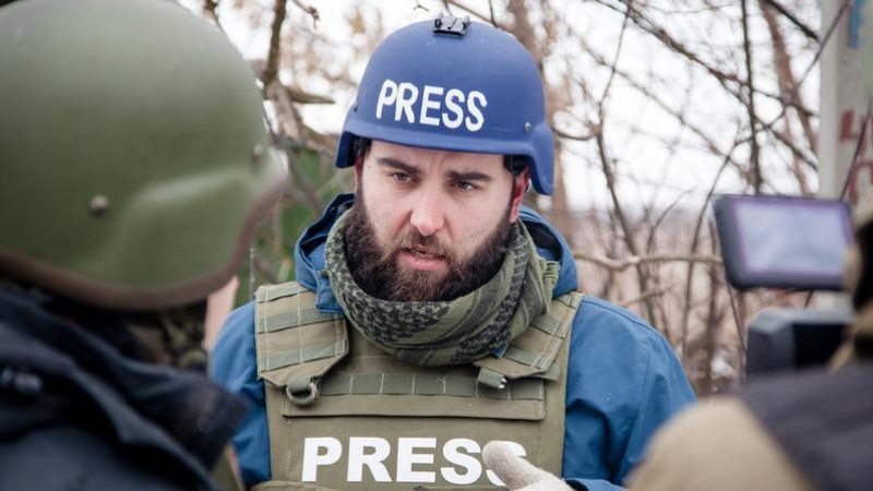 Fotografía de Pablo González tomada por su amigo el fotoperiodista Juan Teixeira