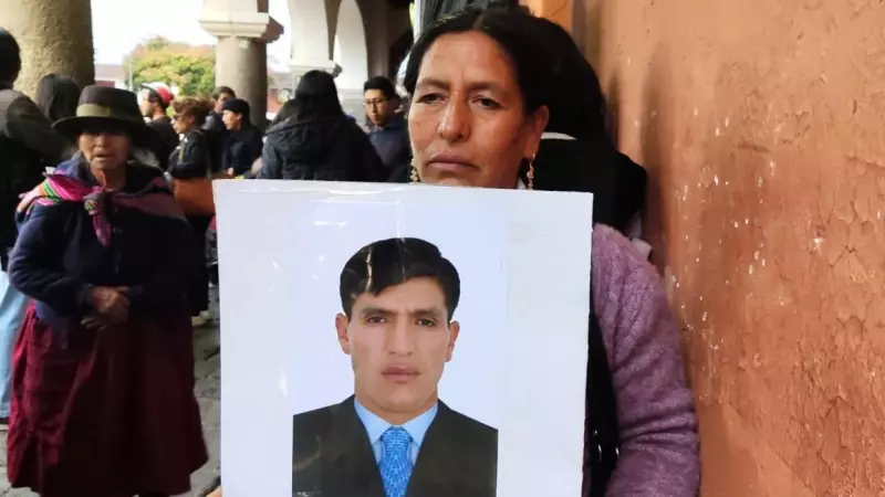 Guillerma Teneo, hermana de Carlos, que recibió el disparo de un soldado durante las protestas.