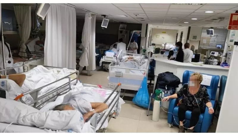 Las urgencias del Hospital La Paz de Madrid  colapsadas por 111 pacientes a 9 de enero de 2023