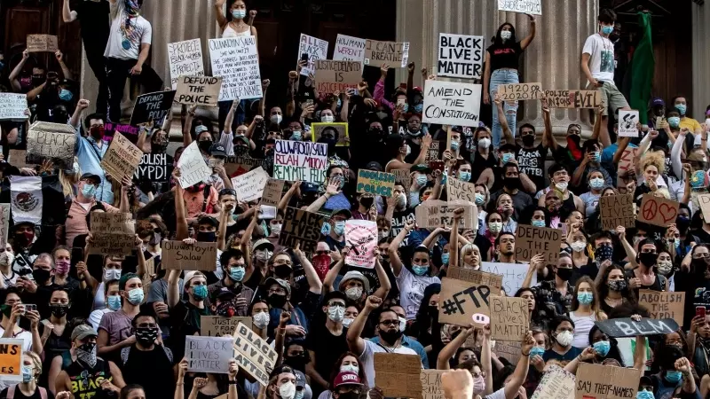 Protesta del movimiento Black Lives Matter en Nueva York (EEUU), imagen de Archivo.