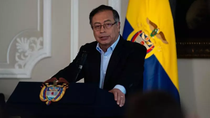 El presidente de Colombia, Gustavo Petro, durante una alocución pública, a 4 de enero de 2023.