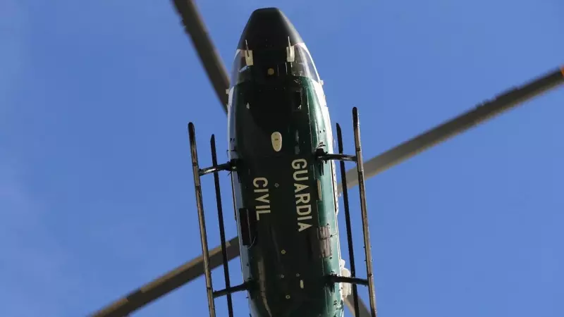 Fotografía de un helicóptero de la Guardia Civil.