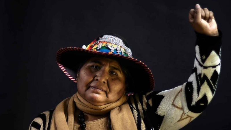 Lourdes Huanca, activista y presidenta de la Federación Nacional de Mujeres Campesinas de Perú