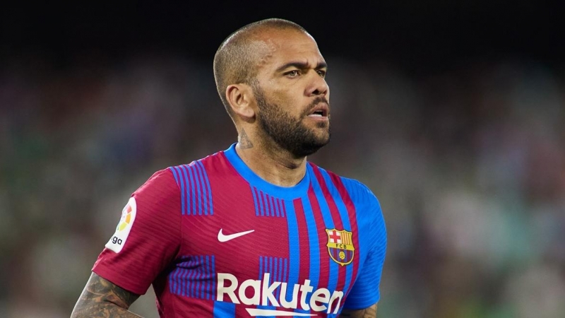 El exfutbolista del Barcelona Dani Alves en un partido contra el Betis el pasado 7 de mayo de 2022.