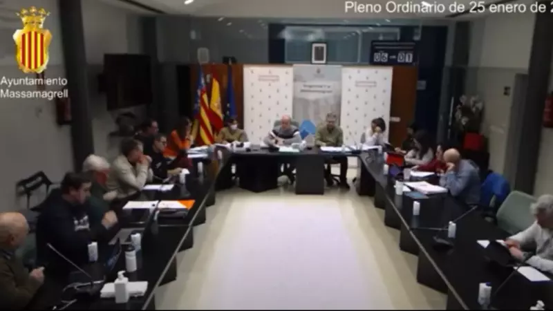 Pleno del Ayuntamiento de Massamagrell, a 25 de enero de 2023.