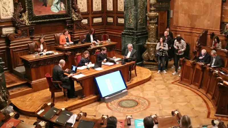 El Ple de l'Ajuntament de Barcelona.