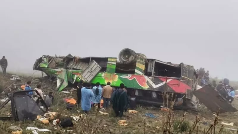 Autobús accidentado en Perú.