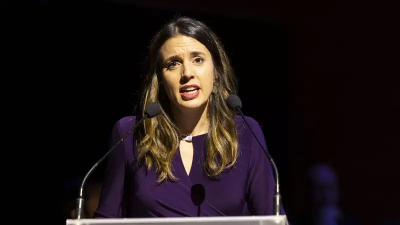 Irene Montero, ministra de Igualdad, durante el acto de homenaje a las 'Roges del Molinar'.