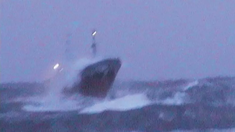 30/1/23 Fotograma de un vídeo de un pesquero trabajando en el Gran Sol, en el Atlántico Norte.
