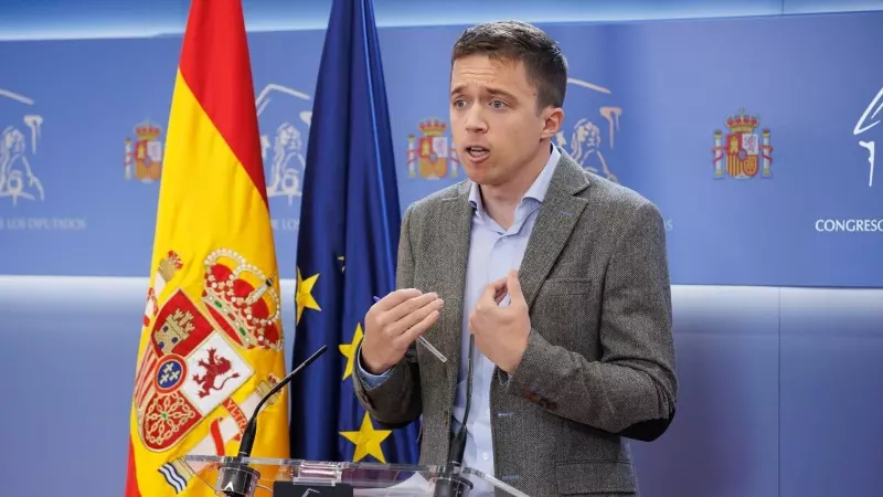 31/01/2022. Íñigo Errejón interviene en una rueda de prensa, a 20 de diciembre de 2022, en Madrid.