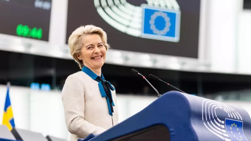 La presidenta de la Comisión Europea, Ursula von der Leyen, durante una sesión plenaria a 18 de enero de 2023.