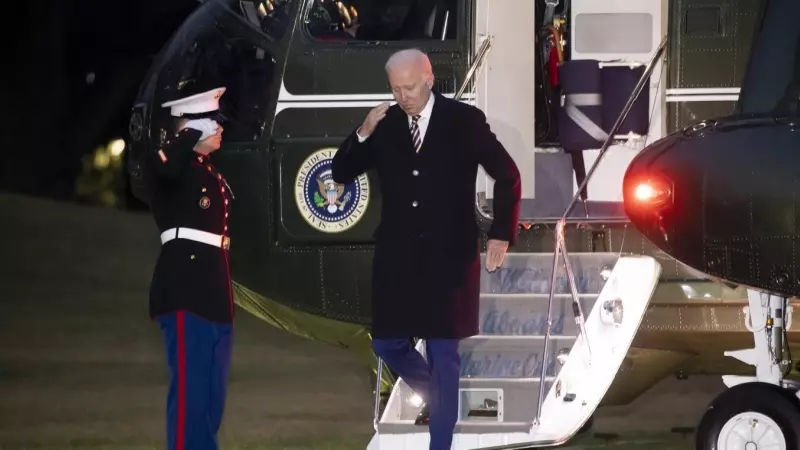 El presidente de EEUU, Joe Biden, en una fotografía del 31 d enero de 2023 a su llegada a la Casa Blanca.