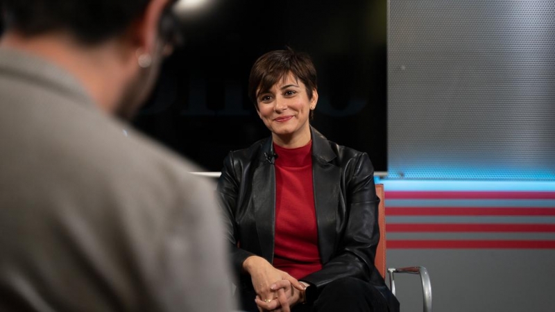 Isabel Rodríguez, en un momento de la entrevista en la redacción de 'Público'.