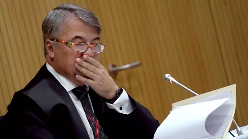 El abogado de Ángel Boza, Agustín Martínez Becerra, durante el juicio de La Manada a 18 de noviembre del 2019