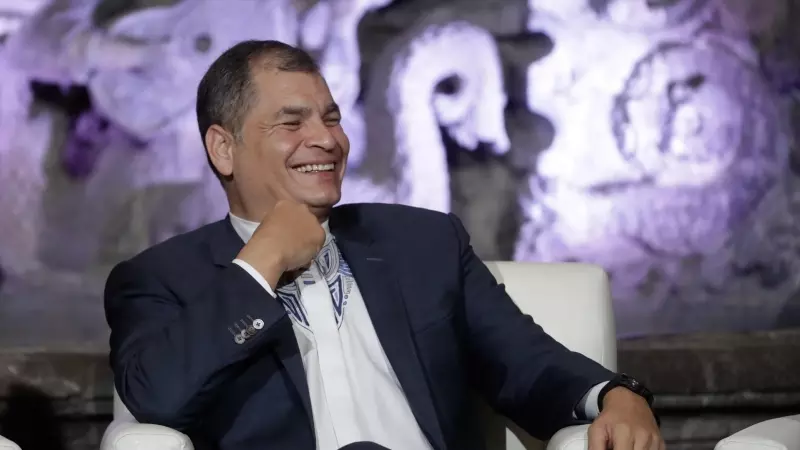 Imagen de archivo del expresidente ecuatoriano Rafael Correa