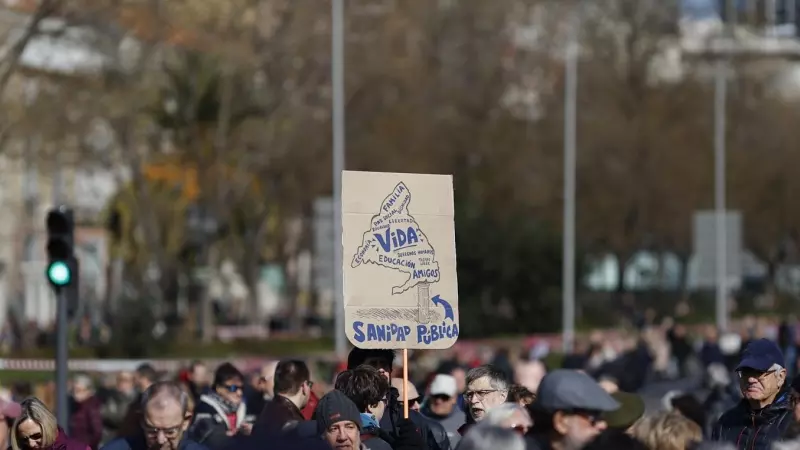 Manifestación por la Sanidad Pública en la ciudad de Madrid.