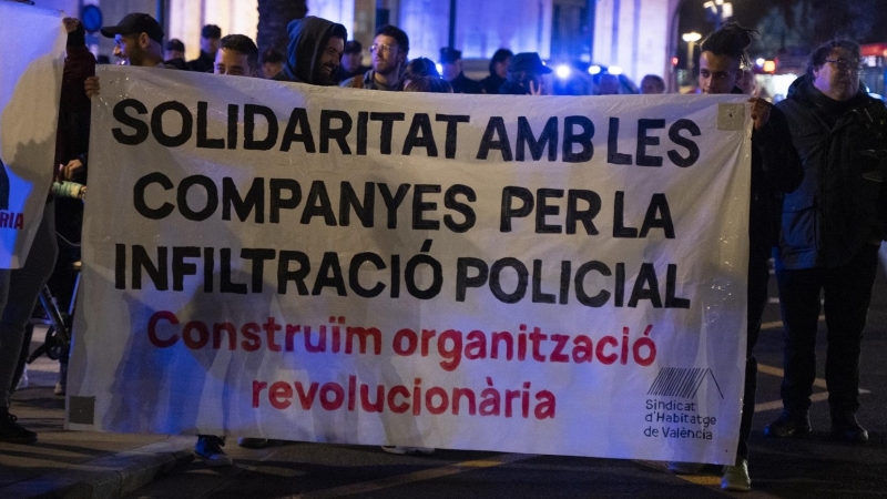 Protestas contra policía infiltrado en movimientos sociales de Barcelona