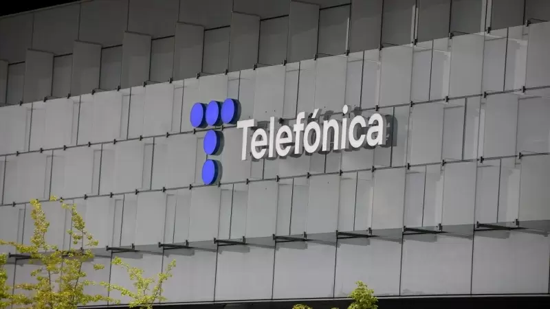 Edificio de la sede corporativa de Telefónica, en la zona norte de Madrid. E.P./Jesús Hellín