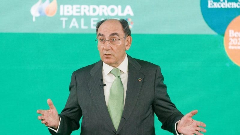 El presidente de Iberdrola, Ignacio Sánchez Galán,  en la entrega las ‘Becas Iberdrola’, en Madrid. E.P./Eduardo Parra