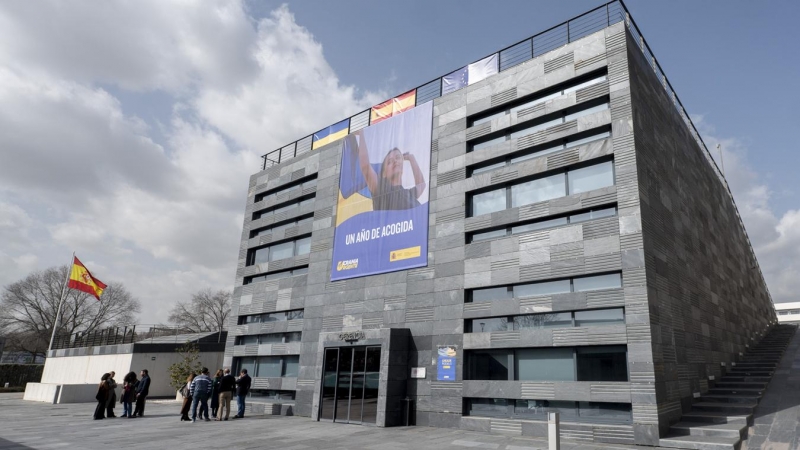 Fachada exterior del Centro de Recepción, Atención y Derivación (CREADE) de Pozuelo de Alarcón, Madrid, a 22 de febrero de 2023.