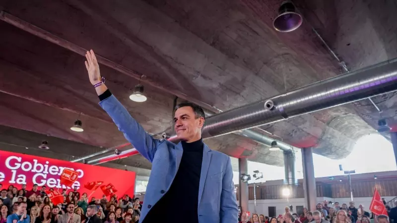 04/03/2023. Pedro Sánchez durante un acto que conmemora el Día Internacional de la Mujer, a 4 de marzo de 2023.