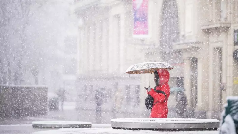 Nieve en Vitoria