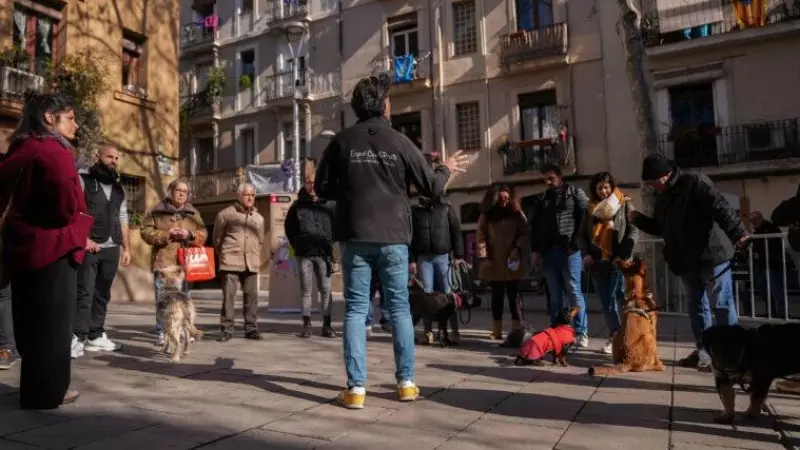 03/2023 - Imagen de un taller de educació canina organizado por el Ajuntament de Barcelona.