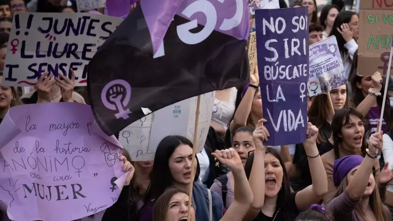 Manifestación 8M en Barcelona