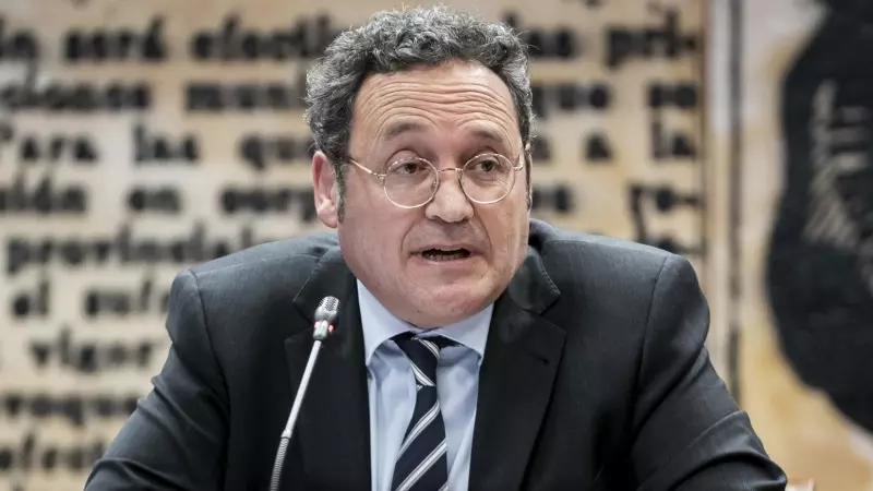 El fiscal general del Estado, Álvaro García Ortiz, comparece ante la Comisión de Justicia del Senado para dar cuenta de la memoria anual del Ministerio Público, a 16 de febrero de 2023, en Madrid.