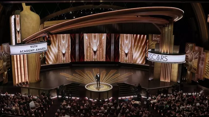 El actor Jimmy Kimmel, durante su intervención en la apertura de la ceremonia de los 95 Premios Oscar, en Hollywood. REUTERS/Carlos Barria