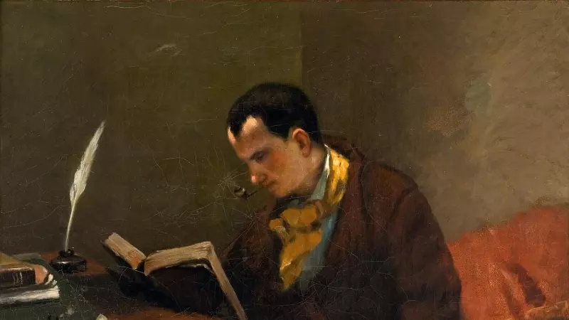 Retrato de Charles Baudelaire por Gustave Courbet